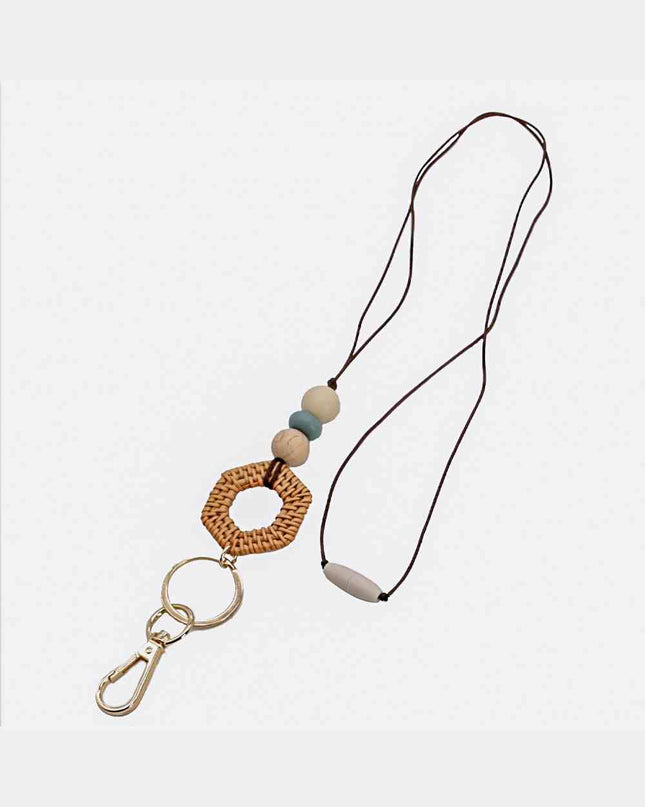 Assorted 4-Piece Silicone Bead Lanyard