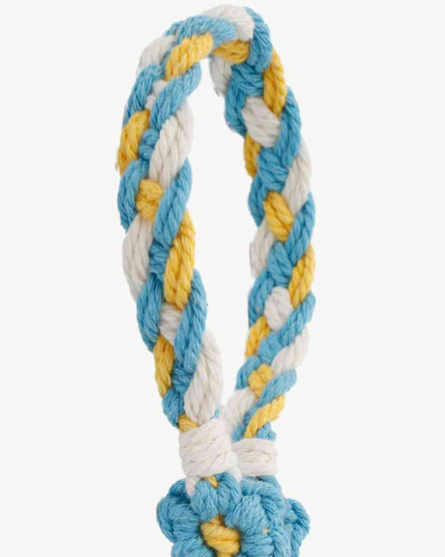 Floral Braided Wristlet Key Chain