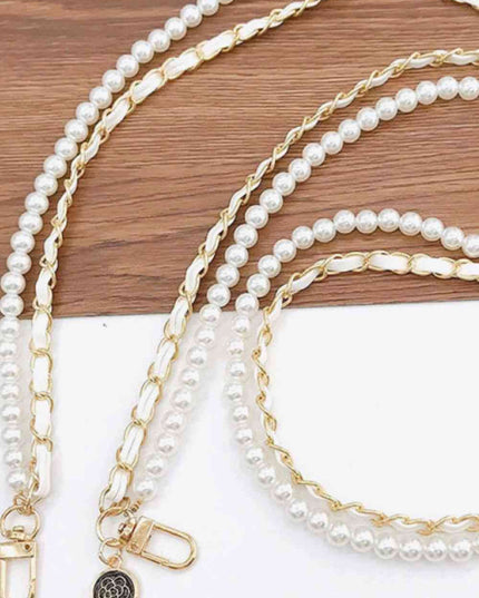 Pearl PU Crossbody Chain
