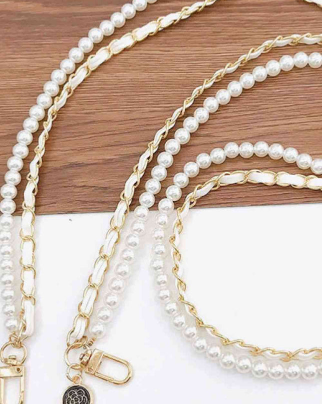 Pearl PU Crossbody Chain