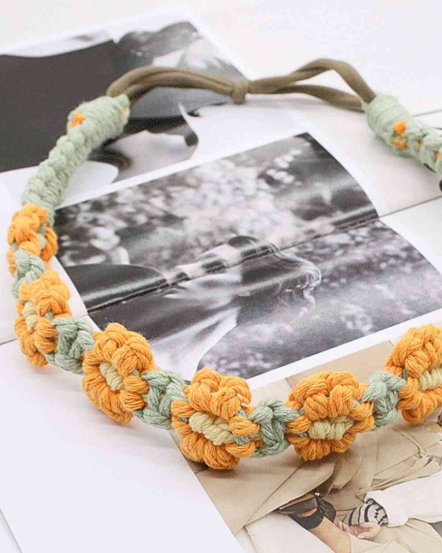 Assorted 2-Pack In My Circle Daisy Macrame Headband