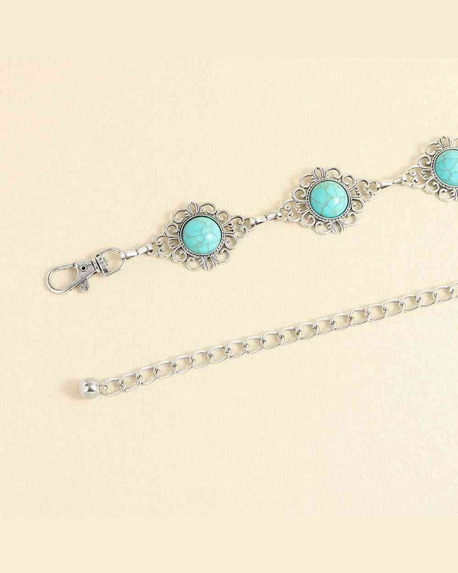 Vintage Turquoise Alloy Belt