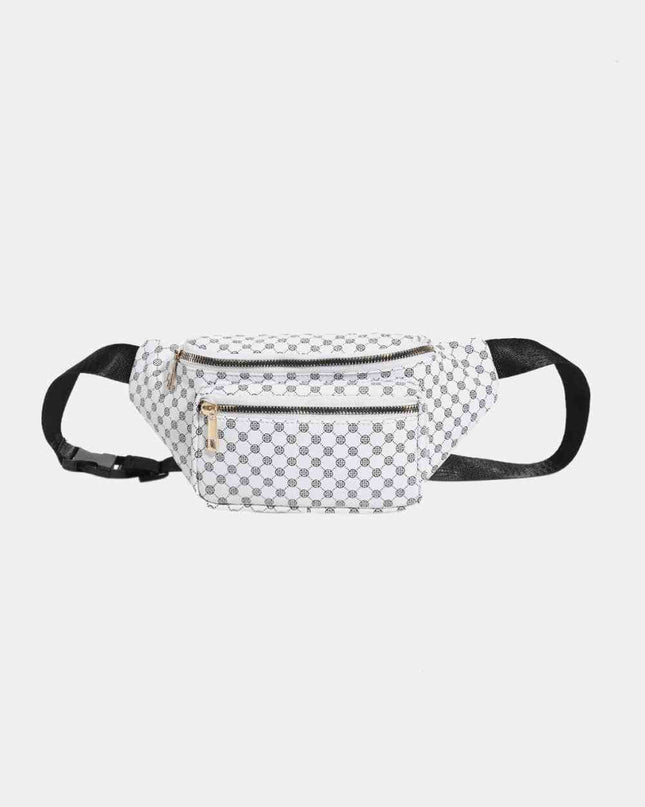 Printed PU Leather Sling Bag