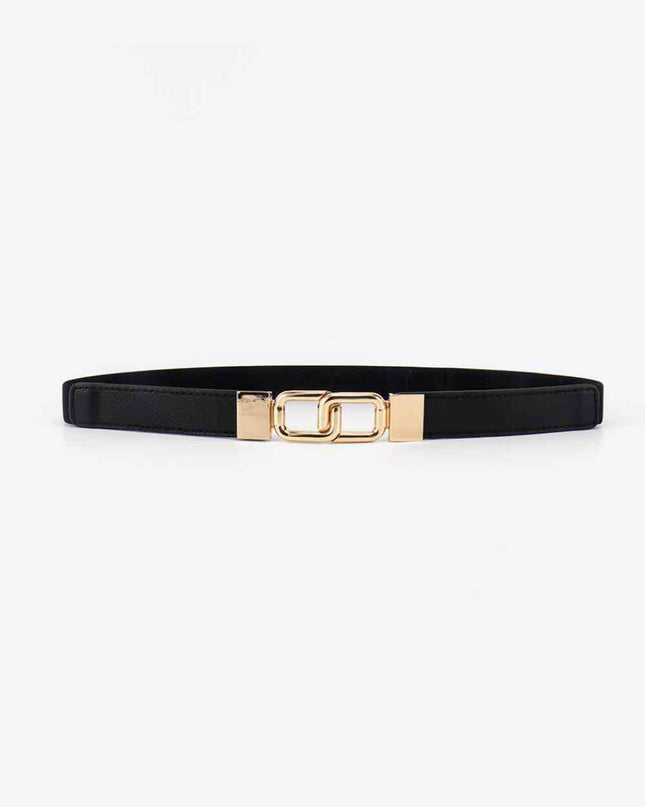 Geometric Double Buckle Elastic Belt
