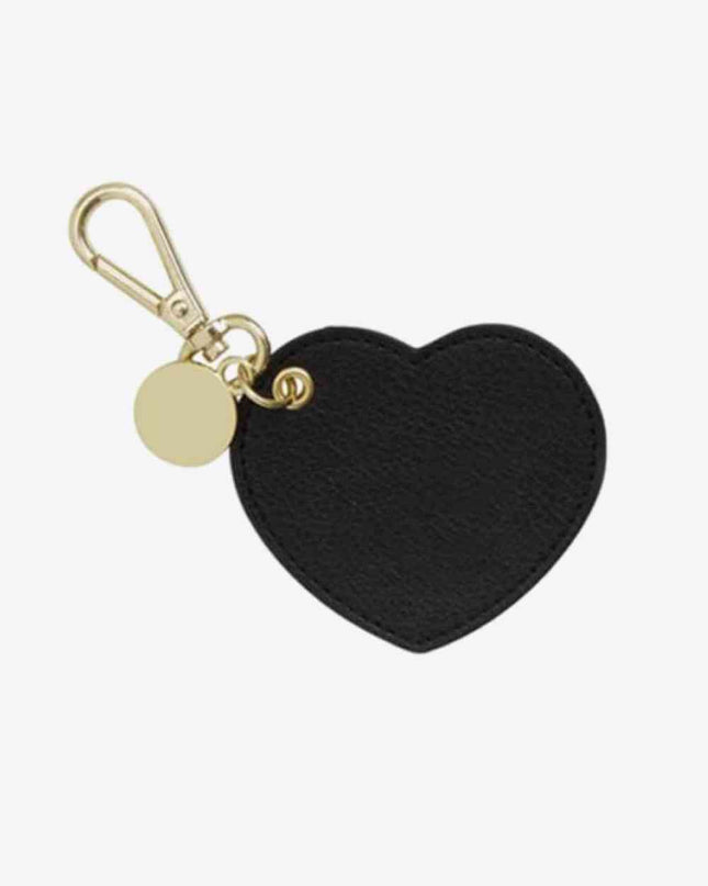 Assorted 4-Pack Heart Shape PU Leather Keychain