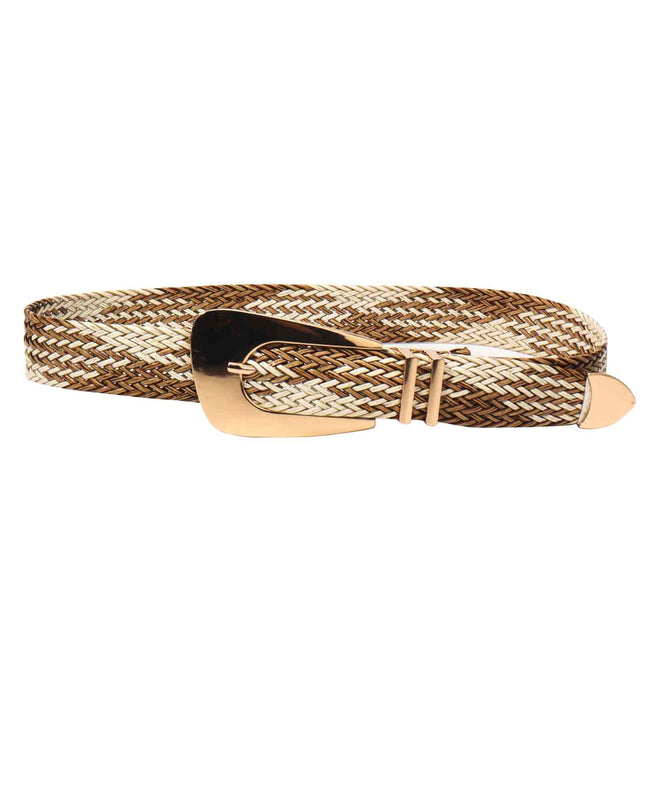 Irregular Buckle Braid Belt