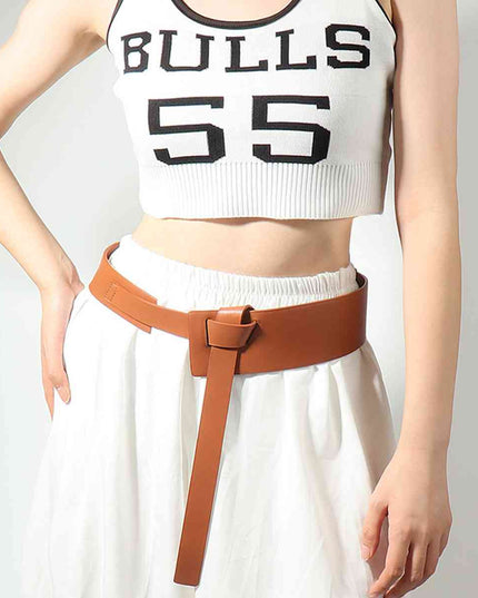Knot Detail PU Belt