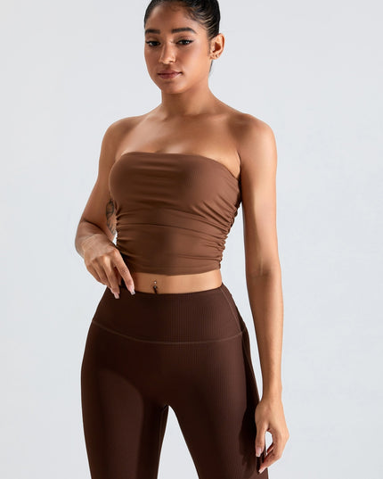 Ribbed Active Bandeau Top