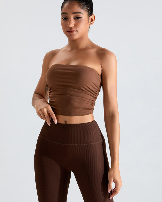 Ribbed Active Bandeau Top