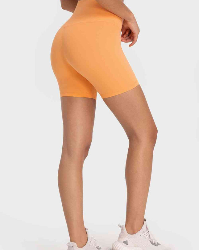 Staying Cozy Wide Waistband Biker Shorts
