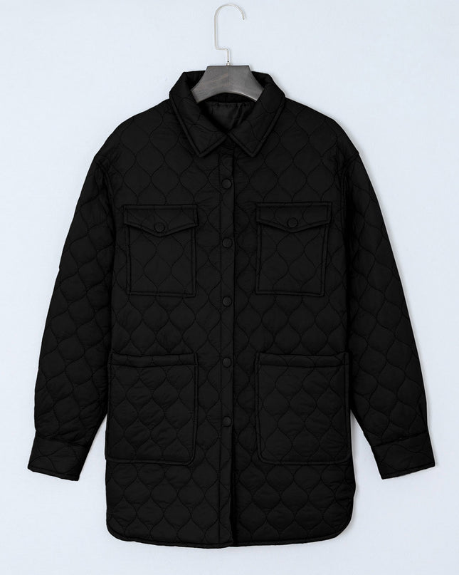 Snap Down Collared Winter Coat