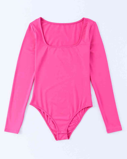 Scoop Neck Long Sleeve Bodysuit