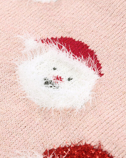 Santa Round Neck Long Sleeve Sweater