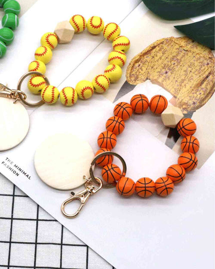 Assorted 4-Pack Wristlet Bead Key Chain