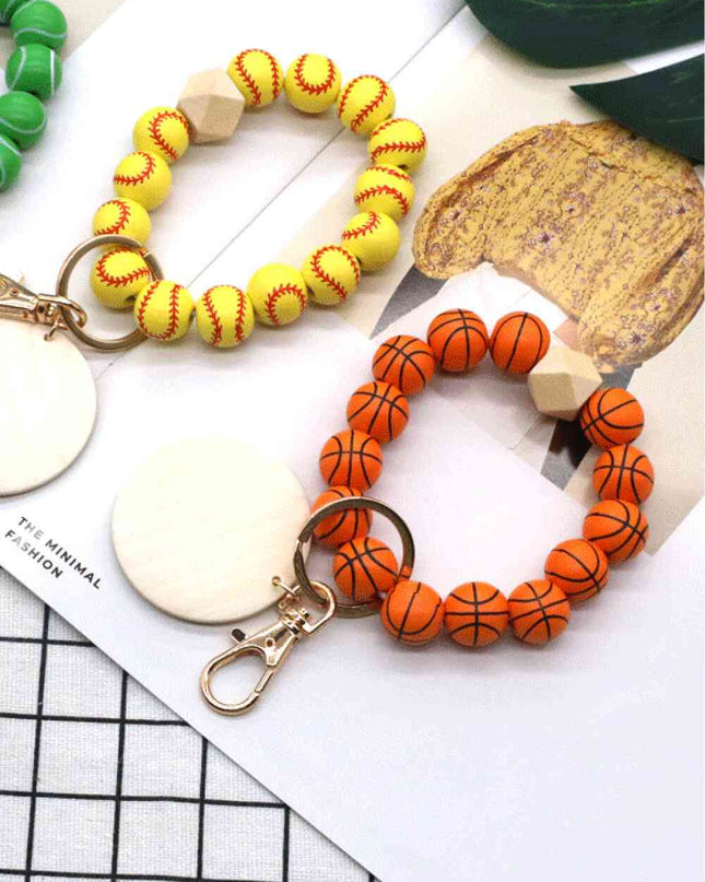 Assorted 4-Pack Wristlet Bead Key Chain
