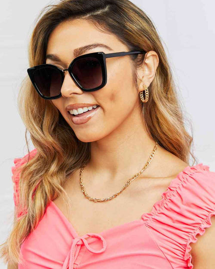 Cat Eye Full Rim Polycarbonate Sunglasses