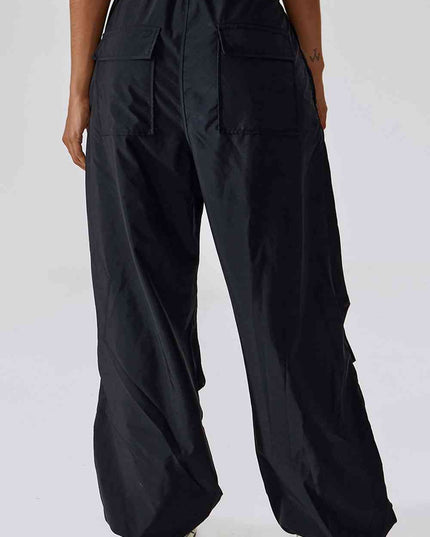 Long Loose Fit Pocketed Sports Pants
