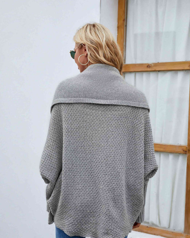 Open Front Long Sleeve Cardigan