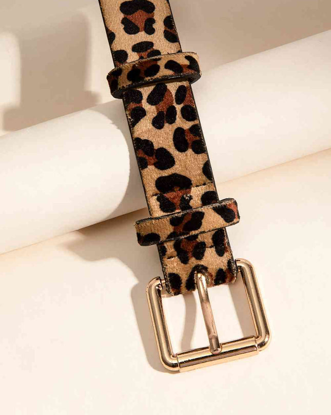 Leopard PU Leather Belt