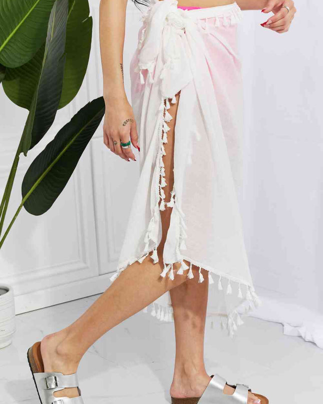 Marina West Swim Relax and Refresh Tassel Wrap Cover-Up