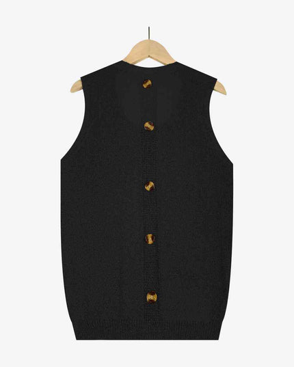 Buttoned Pocket Knit Tank