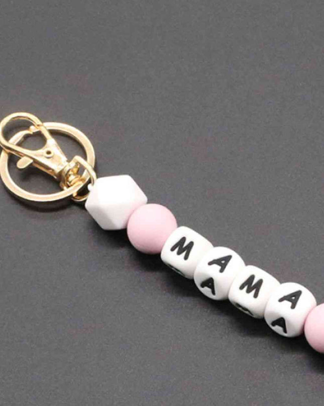 Assorted 2-Pack Mama Beaded Tassel Keychain