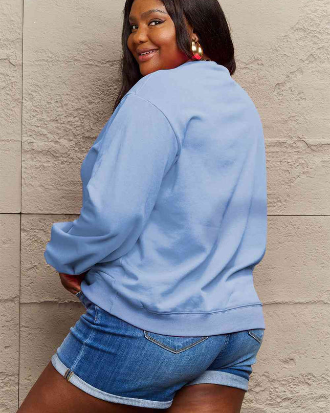 Simply Love Full Size LIVE IN GRACE Graphic Sweatshirt