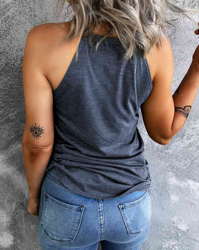 US Flag Heart Graphic Tank