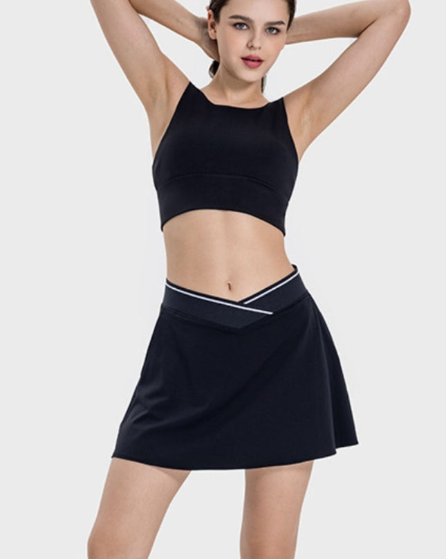 Backless Wide Strap Active Bra