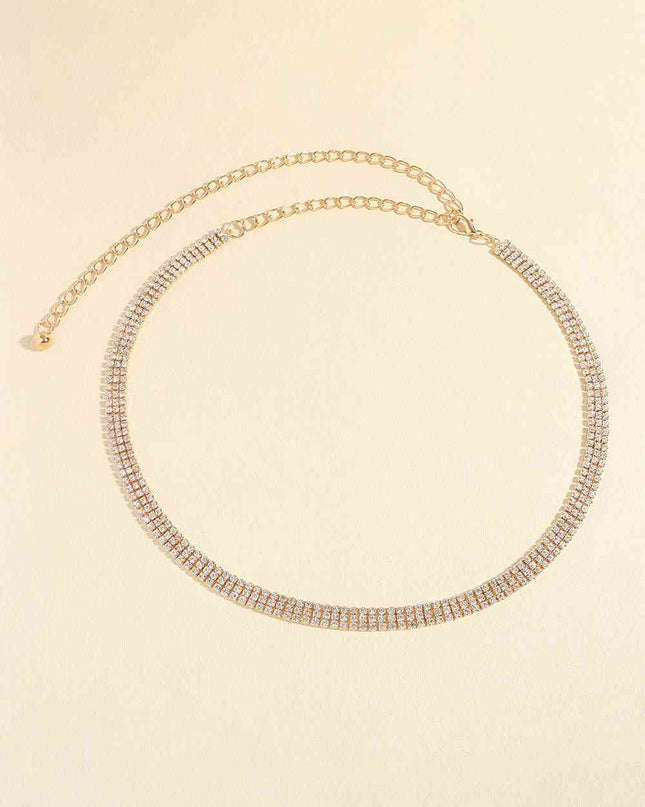 Rhinestones Alloy Belt