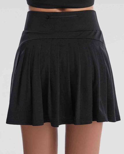 Wide Waistband Sports Skort