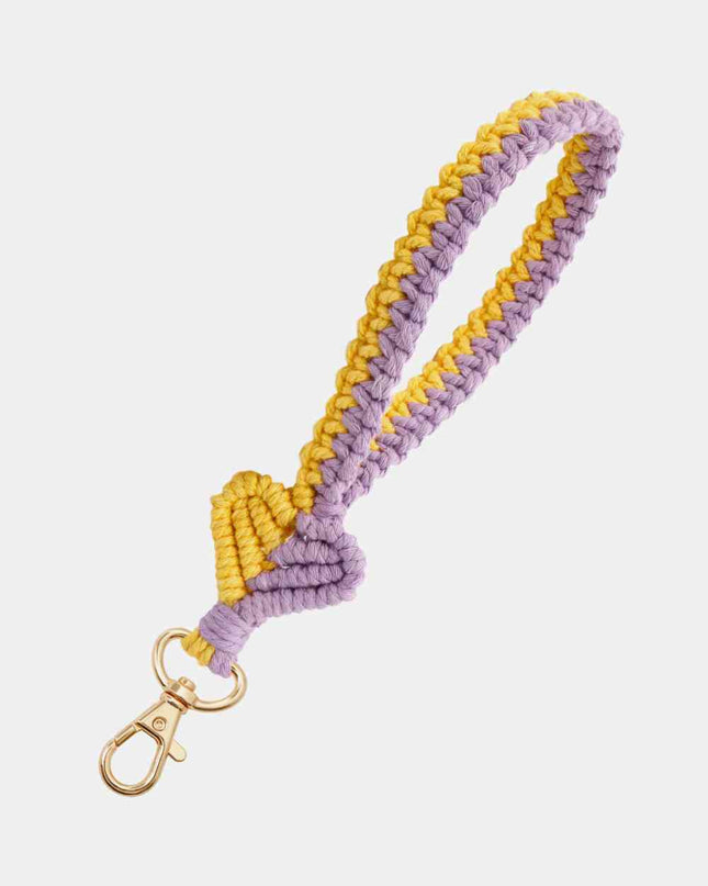 Heart Shape Macrame Key Chain
