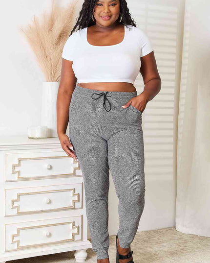 Leggings Depot Full Size Joggers with Pockets