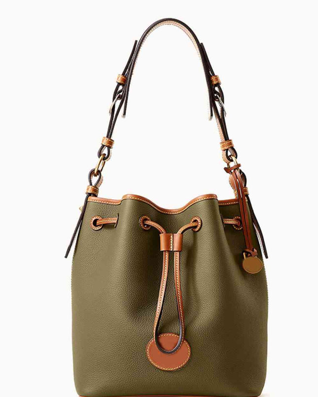 PU Drawstring Bucket Bag
