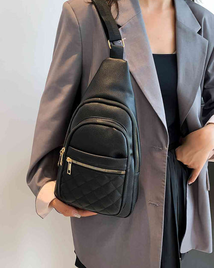 PU Leather Sling Bag