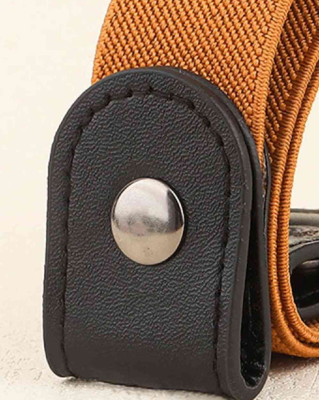 PU Elastic Snap Closure Belt