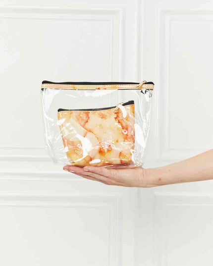 Justin Taylor Waiting For The Weekend 2 Piece Cosmetic Bag Set