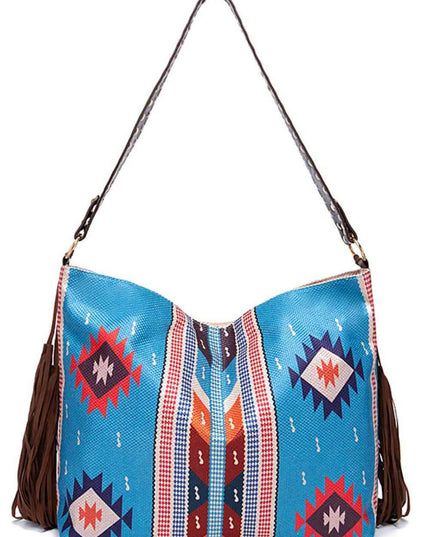Geometric Canvas Tote Bag