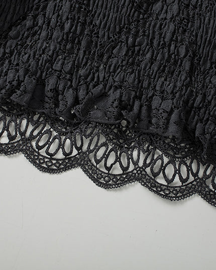V-Neck Lace Cropped Cami