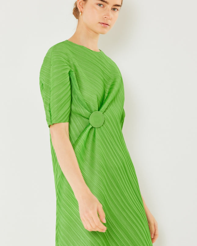 Marina West Swim Pleated Dolman Sleeve Dress