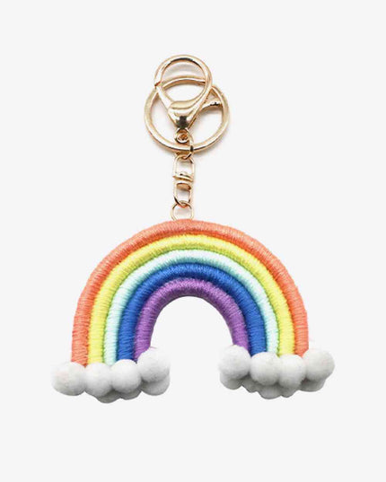 Assorted 4-Pack Hand-Woven Keychain with Clasp