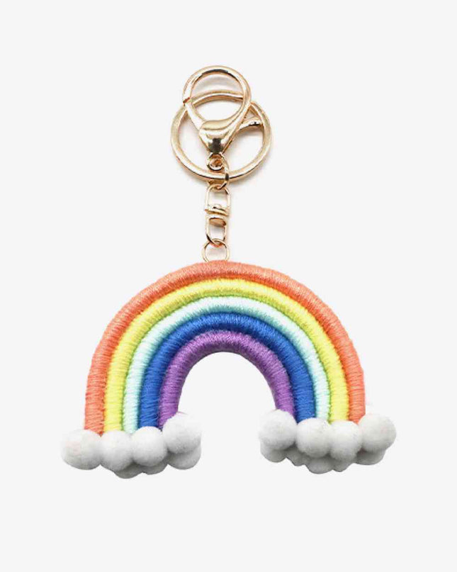 Assorted 4-Pack Hand-Woven Keychain with Clasp