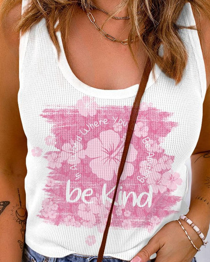 BE KIND Graphic Scoop Neck Tank