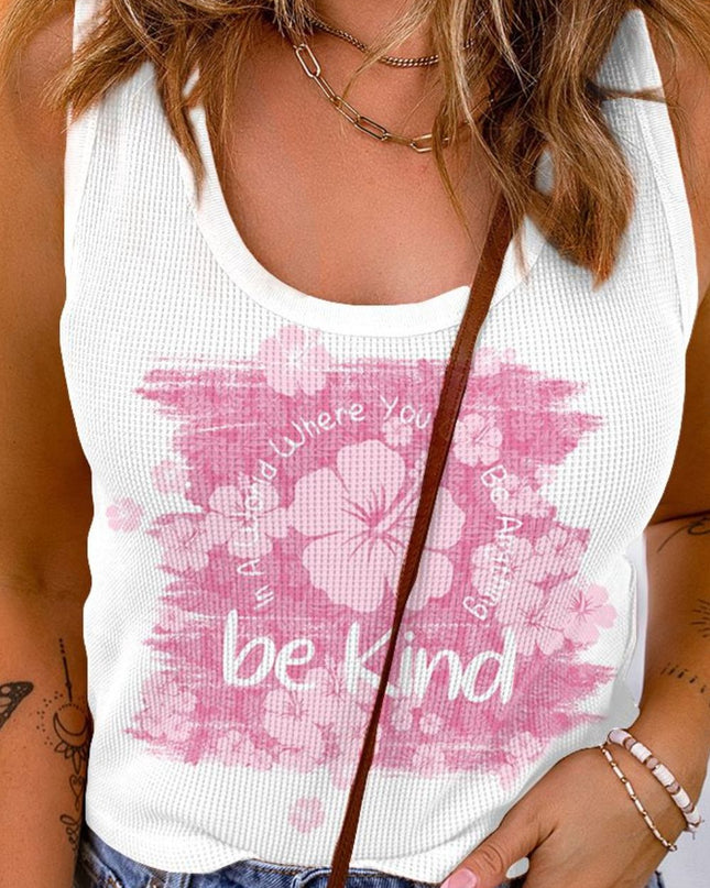 BE KIND Graphic Scoop Neck Tank