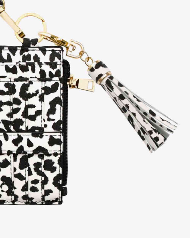Printed Tassel Keychain with Wallet