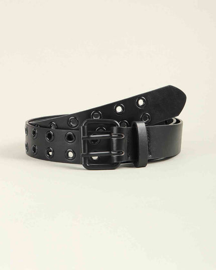 Grommet PU Leather Belt