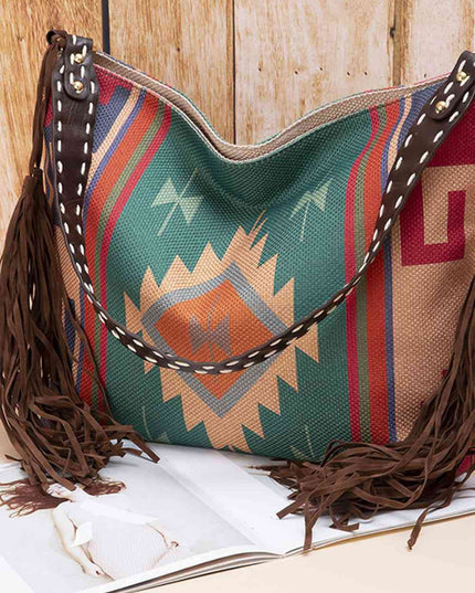 Geometric Canvas Tote Bag