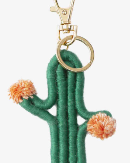 Cactus Keychain with Fringe