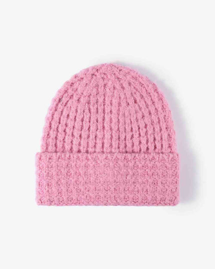 Waffle-Knit Cuff Beanie