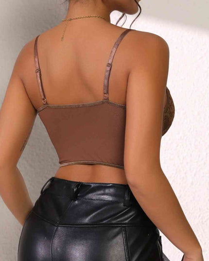 Sweetheart Neck Lace Detail Cami